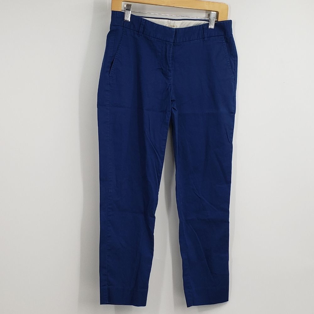 J. CREW Stretch Womens 2 Ocean Blue cropped Pencil Pants